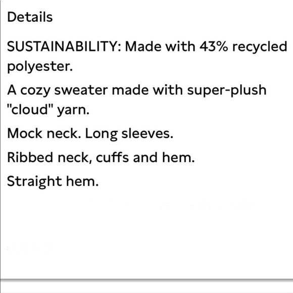 Banana Republic Cozy Cable Mock-Neck Sweater - Picture 8 of 9